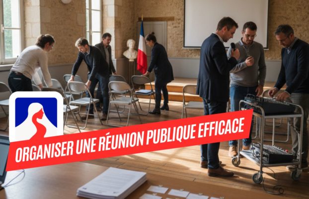 Comment organiser une réunion publique efficace : méthode et checklists